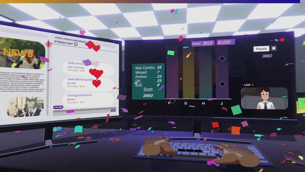 live from the cube particles